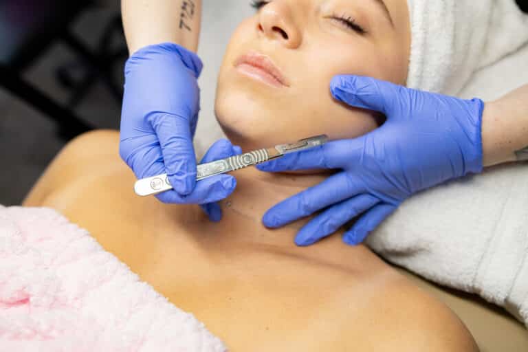 Dermaplaning facial at Third Eye Beauty Lounge Tempe