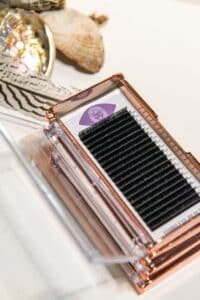 Third Eye Beauty Brand lash tray featuring soft, premium-quality lash extensions in mixed lengths — designed for professional lash artists seeking luxury performance and flawless retention