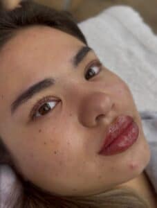 After Korean lash lift showing soft, natural curl and lifted lashes at Third Eye Beauty Lounge in Tempe AZ