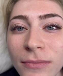 Korean lash lift results at Third Eye Beauty Lounge in Tempe AZ showing natural lifted lashes
